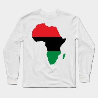 Pan Africa Stylised Flag Long Sleeve T-Shirt